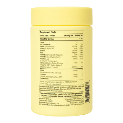H-PROOF Bundle & Save, The Anytime You Drink Vitamin, 40 Chewable Tablets (20 Servings), Black Cherry & The Anytime You Need Energy Vitamin, 60 Chewable Tablets (30 Servings), Mixed Berry